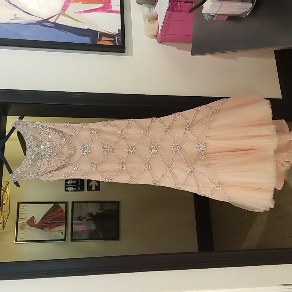 Blush color. Size 4. Sherri Hill Gown